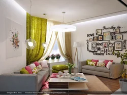 Decorating The Wall Above The Sofa In The Living Room With Your Own Photos
