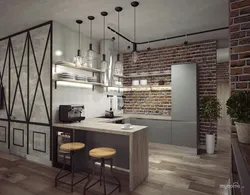 Kitchen studio design loft