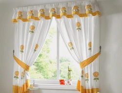 How to sew curtains for the kitchen with your own hands photo of curtains