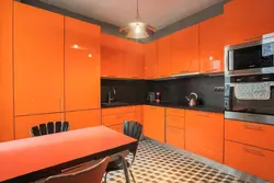 Wallpaper for an orange kitchen photo which one is suitable