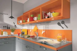 Wallpaper for an orange kitchen photo which one is suitable