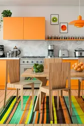 Wallpaper For An Orange Kitchen Photo Which One Is Suitable
