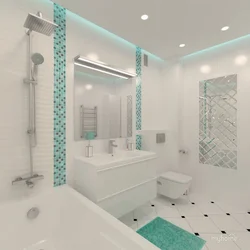 Bathroom Design In Turquoise Tone