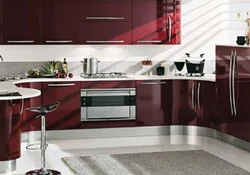 Ошхона Бо Мебели Burgundy Акс