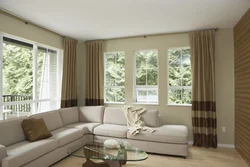 Apartment design 2 windows in the room