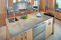 Kitchen color concrete photo