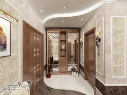 Interior hallway in apartment wallpaper