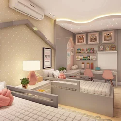 Photo bedroom for two girls