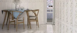 Ceramic marazzi country chic photo in the bathroom interior