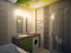 Panel evində vanna otağı dizaynı