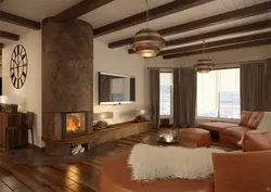 Beautiful living room interiors in a country house