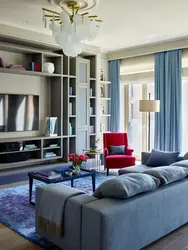 Decorate a living room in a modern interior photo