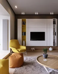 Decorate a living room in a modern interior photo