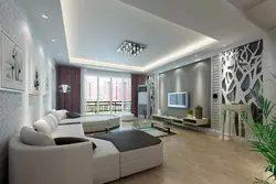 Decorate a living room in a modern interior photo