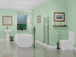 Bathroom renovation with paint photo