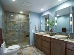 Bathroom design with lighting photo