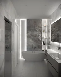 Small Bathroom In Gray Tones Photo