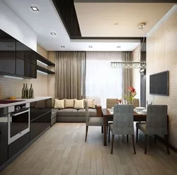 Kitchen 20 sq m design light