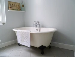 DIY bathroom painting in a modern style photo design