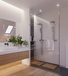 Modern bathrooms with shower design photo