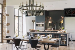 Kitchen interior cafe