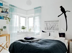 Apartment design with angled windows
