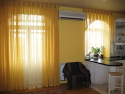 Curtains For The Kitchen Living Room Photo