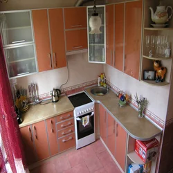 Home house kitchen design in Khrushchev