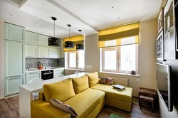 Photo Of A Kitchen In An Apartment 18 Sq M Photo