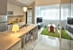 Photo of a kitchen in an apartment 18 sq m photo