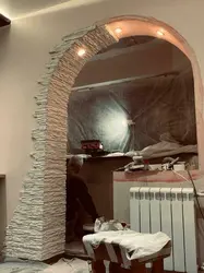 Арка Камнем В Квартире Фото