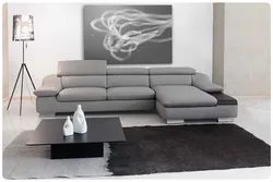 Fashionable sofas in the living room photo