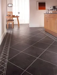 Interior Design Of Floor Tiles In The Kitchen