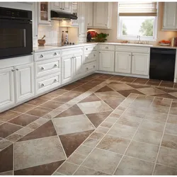 Interior Design Of Floor Tiles In The Kitchen