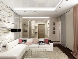 Combined corridor with living room photo