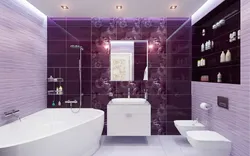 Bathroom tile design 2 colors