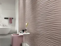 Bathtub interior tiles wave