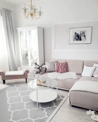 Modern Living Room Design In White Colors