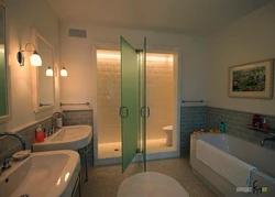 Bathroom room partition design photo