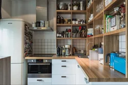Khrushchev kitchen design with window
