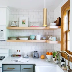 Khrushchev kitchen design with window