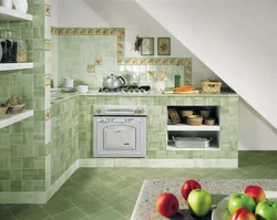 Fully tiled kitchen photo