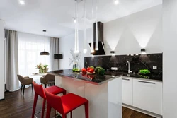 Modern black kitchen design