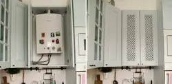 Mətbəx fotoşəkilində qazlı su qızdırıcısını gizlədin