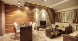 Панелҳои MDF барои деворҳо дар дохили ҳуҷраи меҳмонхона