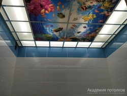 Какие делают потолки в ванной комнате фото