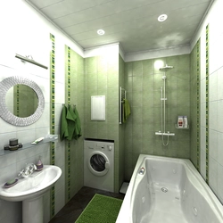 Small Bath Design Photo In The Apartment