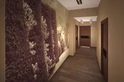 Liquid wallpaper for walls in the hallway photo