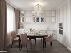 Neoclassical style in the kitchen interior