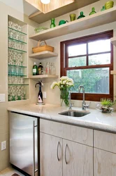 Kitchen niche photo in a new building
